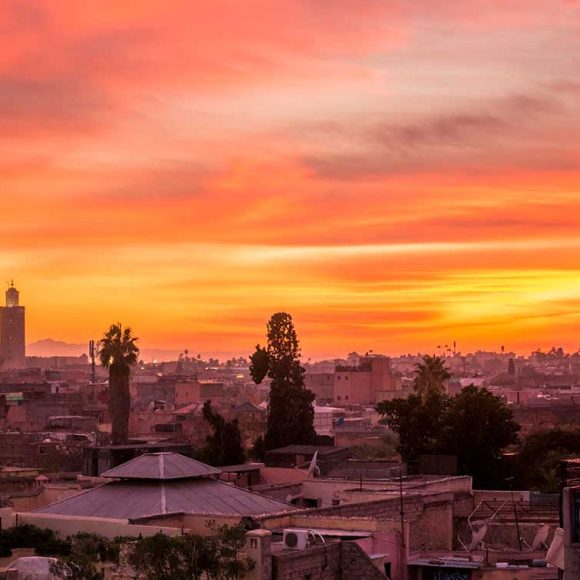 2 Day Casablanca to Marrakech Tour sunset