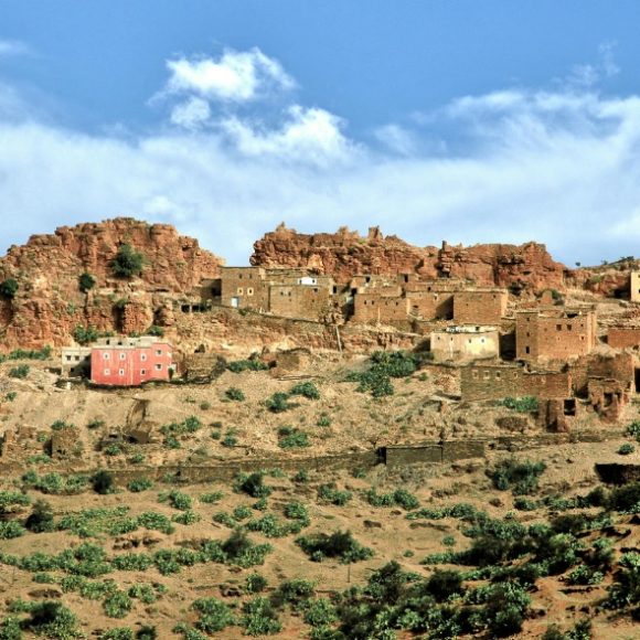 Tafraout Village in Mountains